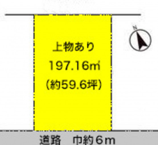 彦根市宇尾町、土地の間取り画像です