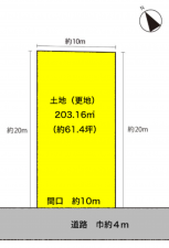 彦根市西今町、土地の間取り画像です