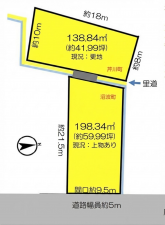 彦根市沼波町、土地の間取り画像です