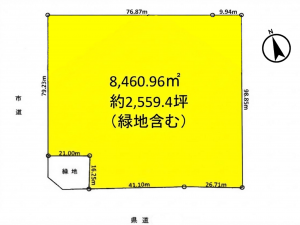 彦根市彦富町、土地の間取り画像です