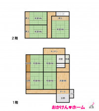 彦根市出路町、中古一戸建ての間取り画像です