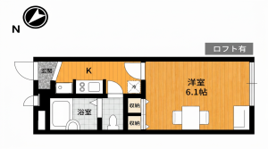 彦根市戸賀町、収益物件/アパートの間取り画像です