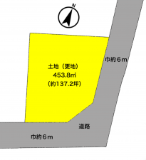彦根市鳥居本町、土地の間取り画像です