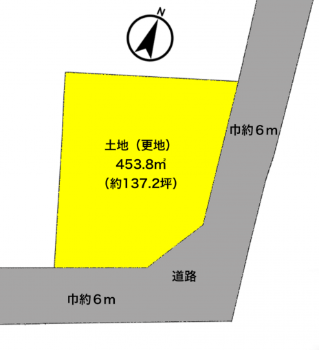 彦根市鳥居本町、土地の間取り画像です