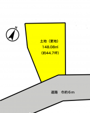 彦根市鳥居本町、土地の間取り画像です