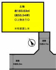 彦根市大藪町、土地の間取り画像です