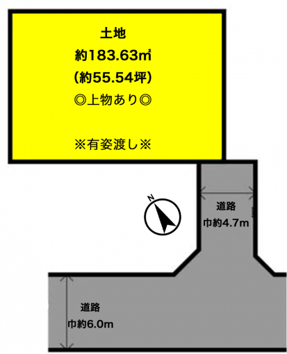 彦根市大藪町、土地の間取り画像です