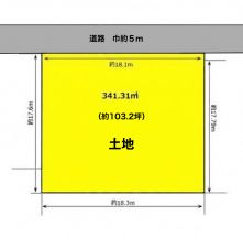 彦根市地蔵町、土地の間取り画像です