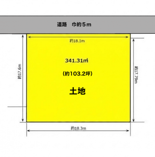 彦根市地蔵町、土地の間取り画像です