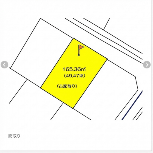 彦根市芹川町、土地の間取り画像です