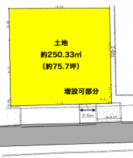 彦根市川瀬馬場町、土地の間取り画像です