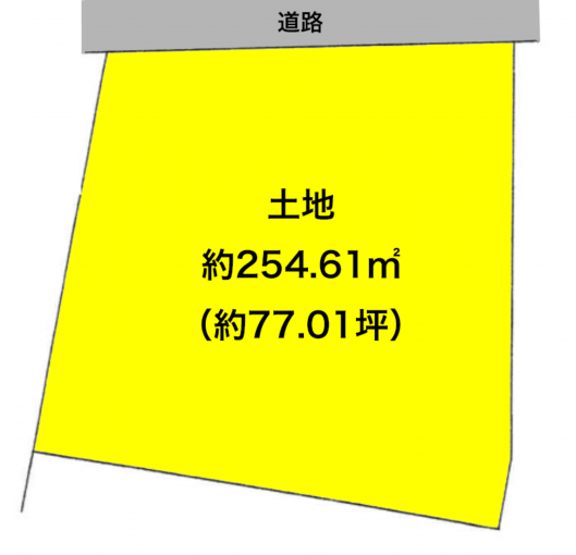 彦根市高宮町、土地の間取り画像です