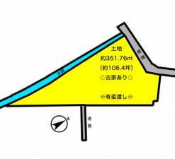 彦根市彦富町、土地の間取り画像です