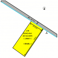 彦根市甘呂町、土地の間取り画像です