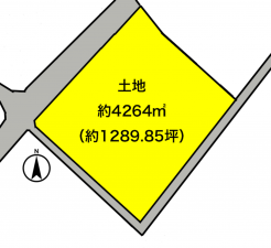 彦根市南川瀬町、土地の間取り画像です