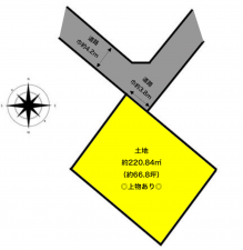 彦根市栄町、土地の間取り画像です