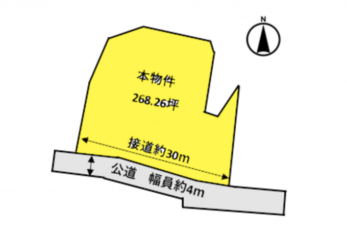 いわき市小名浜、土地の間取り画像です