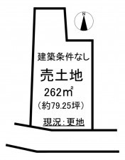 いわき市金山町、土地の間取り画像です