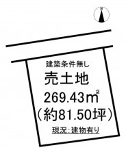 いわき市勿来町、土地の間取り画像です