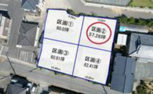いわき市渡辺町、土地の間取り画像です