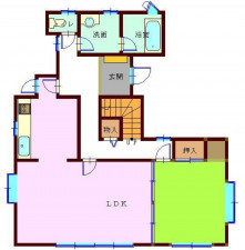 いわき市南台、中古一戸建ての間取り画像です