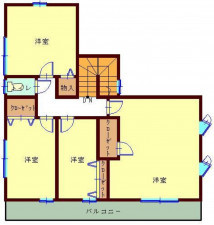 いわき市南台、中古一戸建ての間取り画像です