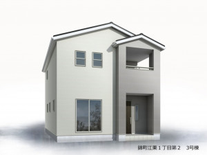 いわき市錦町、新築一戸建ての外観画像です