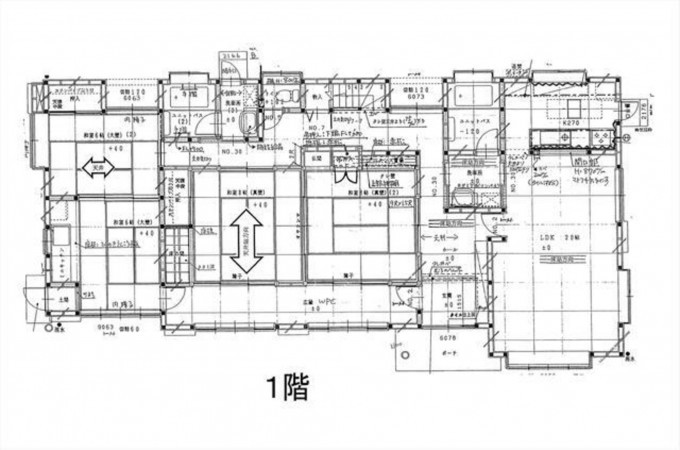 いわき市、中古一戸建ての間取り画像です