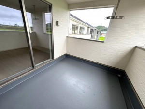 いわき市小名浜、新築一戸建てのバルコニー画像です