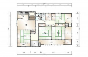 いわき市勿来町、中古一戸建ての間取り画像です