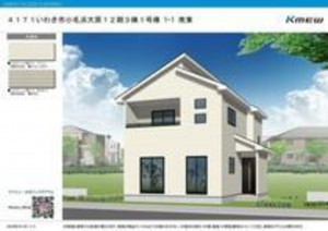 いわき市小名浜、新築一戸建ての外観画像です