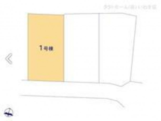 いわき市小名浜、新築一戸建ての地図画像です