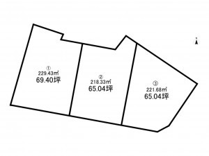 高萩市大和町、土地の間取り画像です