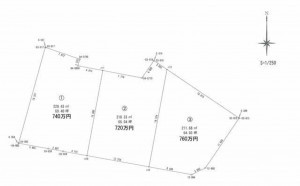 高萩市大和町、土地の間取り画像です
