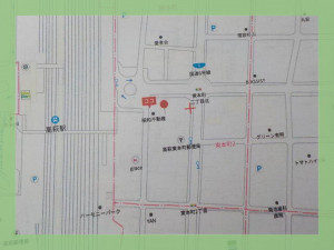 高萩市東本町、土地の間取り画像です