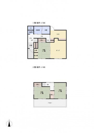 高萩市大字安良川、中古一戸建ての間取り画像です