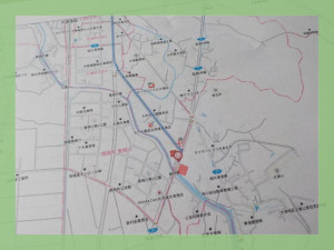 北茨城市大津町、土地の間取り画像です