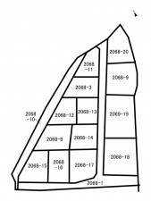 北茨城市磯原町、土地の間取り画像です