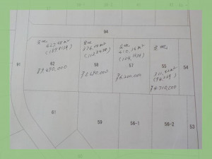 北茨城市大津町、土地の間取り画像です