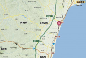 北茨城市中郷町、土地の間取り画像です