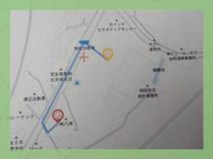 北茨城市関南町、土地の間取り画像です