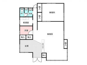 北茨城市大津町、中古一戸建ての間取り画像です