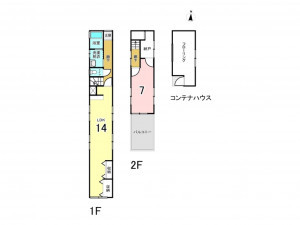いわき市泉玉露、中古一戸建ての間取り画像です