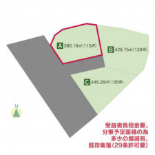 日立市、土地の間取り画像です