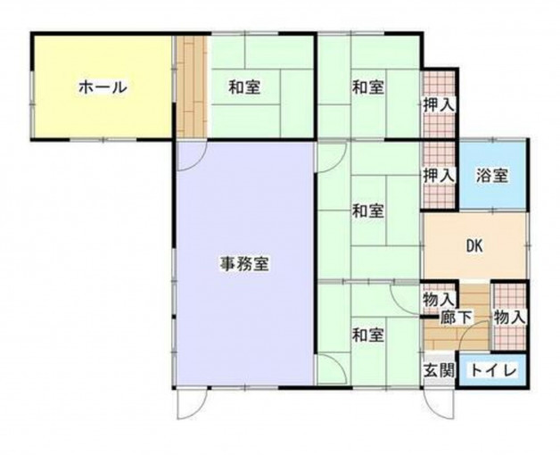 北茨城市関南町、中古一戸建ての間取り画像です