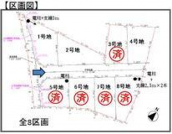四日市市八王子町、土地の間取り画像です