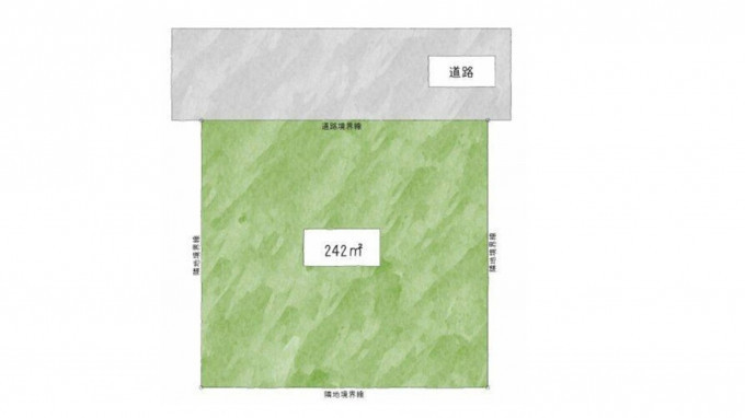 四日市市平津新町、土地の間取り画像です