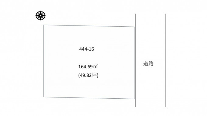 四日市市智積町、土地の間取り画像です