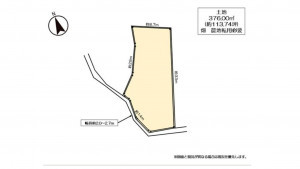 四日市市西坂部町、土地の間取り画像です