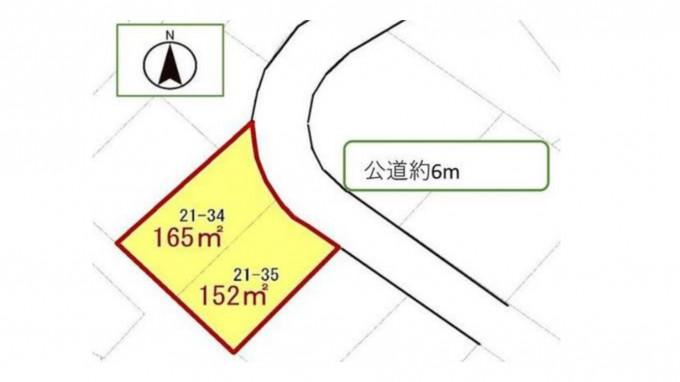 四日市市三滝台、土地の画像です